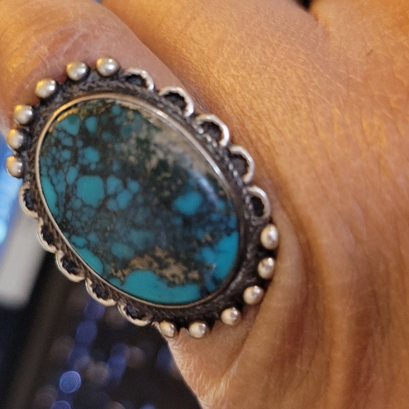 Vintage handmade Terquoise Ring - Picture 6 of 6